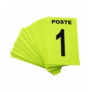 Jeu de 27 cartes de poste jaunes pour chasse en battue