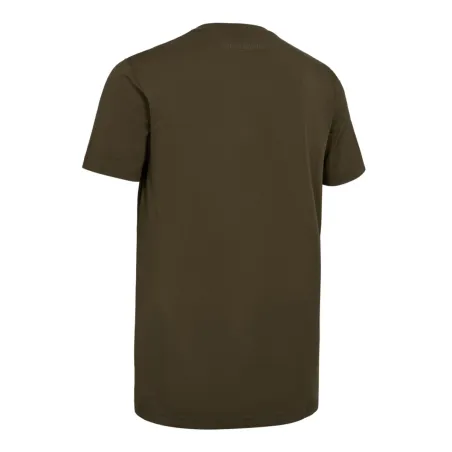 T-shirt Deerhunter cerf kaki viscose de bambou coton stretch