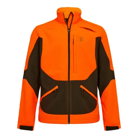 Veste softshell Deerhunter Rogaland orange et verte | Ducatillon