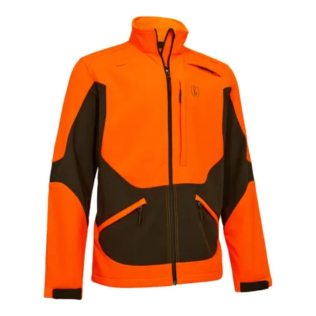 Veste softshell Deerhunter Rogaland orange et verte | Ducatillon