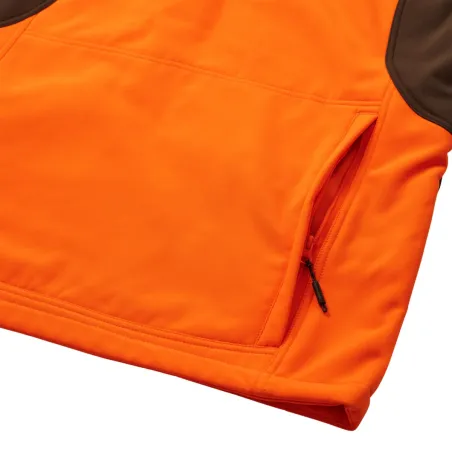 Veste softshell Deerhunter Rogaland orange et verte | Ducatillon