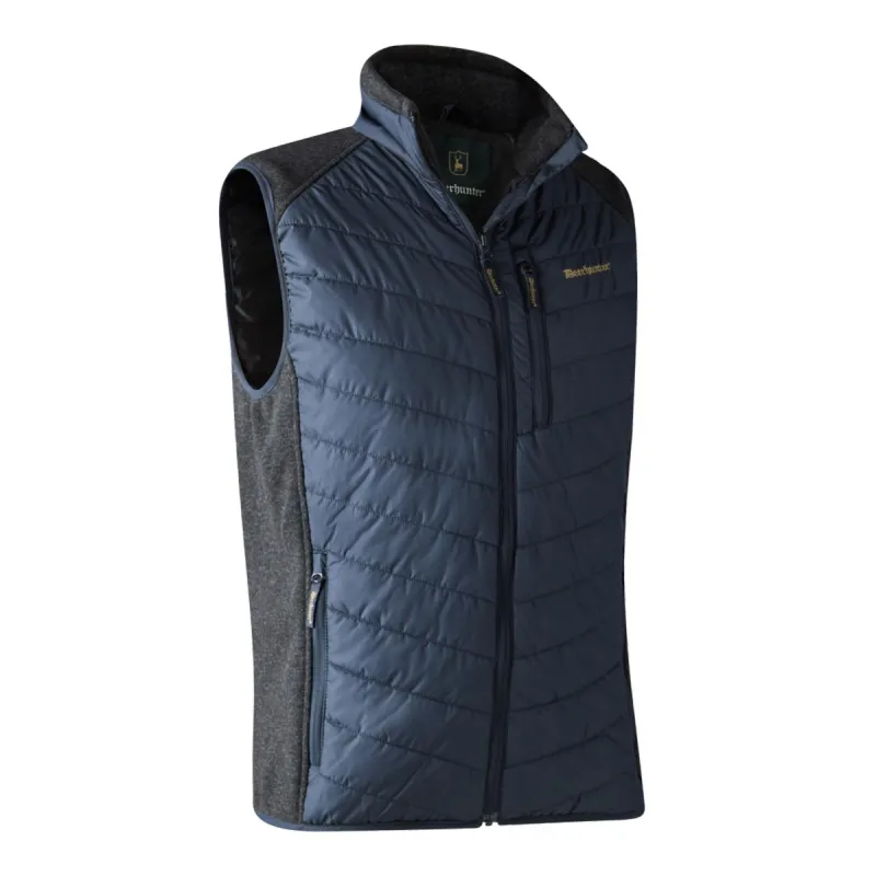 Gilet matelassé-tricot Moor bleu marine - Confort et liberté de mouvement