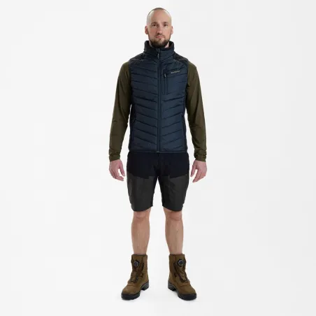 Gilet matelassé-tricot Moor bleu marine - Confort et liberté de mouvement