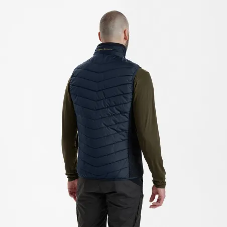 Gilet matelassé-tricot Moor bleu marine - Confort et liberté de mouvement