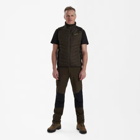Gilet matelassé-tricot Moor marron - Confort et chaleur pour la chasse