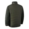 Veste matelassée Moor vert avec détails tricotés contrastants