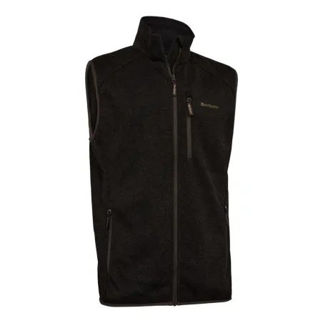 Gilet tricoté Deerhunter Moor marron extensible sans manches