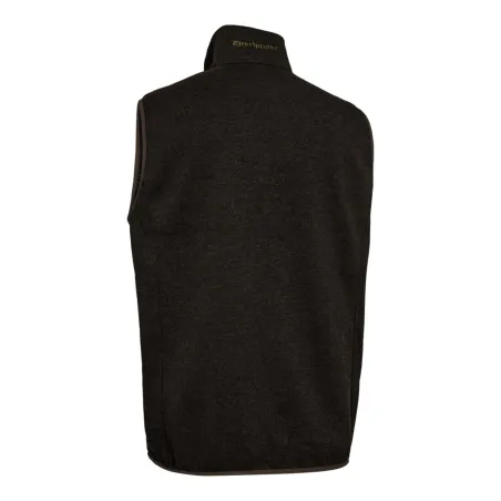 Gilet sans manches tricoté Moor - Marron extensible