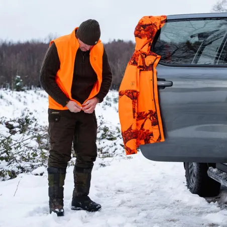 Gilet sans manches polaire Atlas Light orange - Certifié CE & EPI CAT II