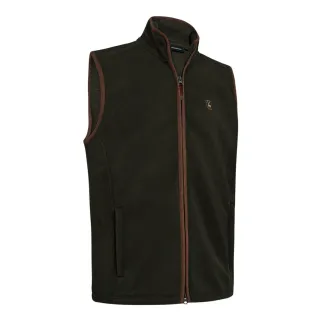Gilet sans manches polaire Cumbria vert - Imitation daim extensible