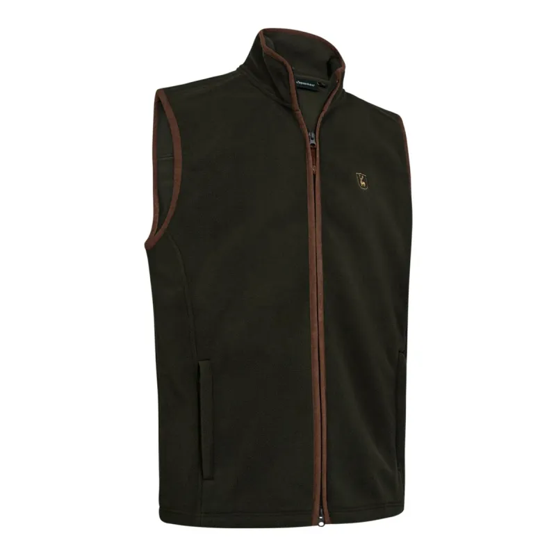 Gilet sans manches polaire Cumbria vert - Imitation daim extensible