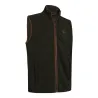 Gilet sans manches polaire Cumbria vert - Imitation daim extensible