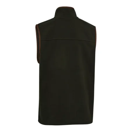 Gilet sans manches polaire Cumbria vert - Imitation daim extensible