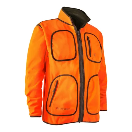 Veste polaire réversible Deerhunter Gamekeeper orange verte