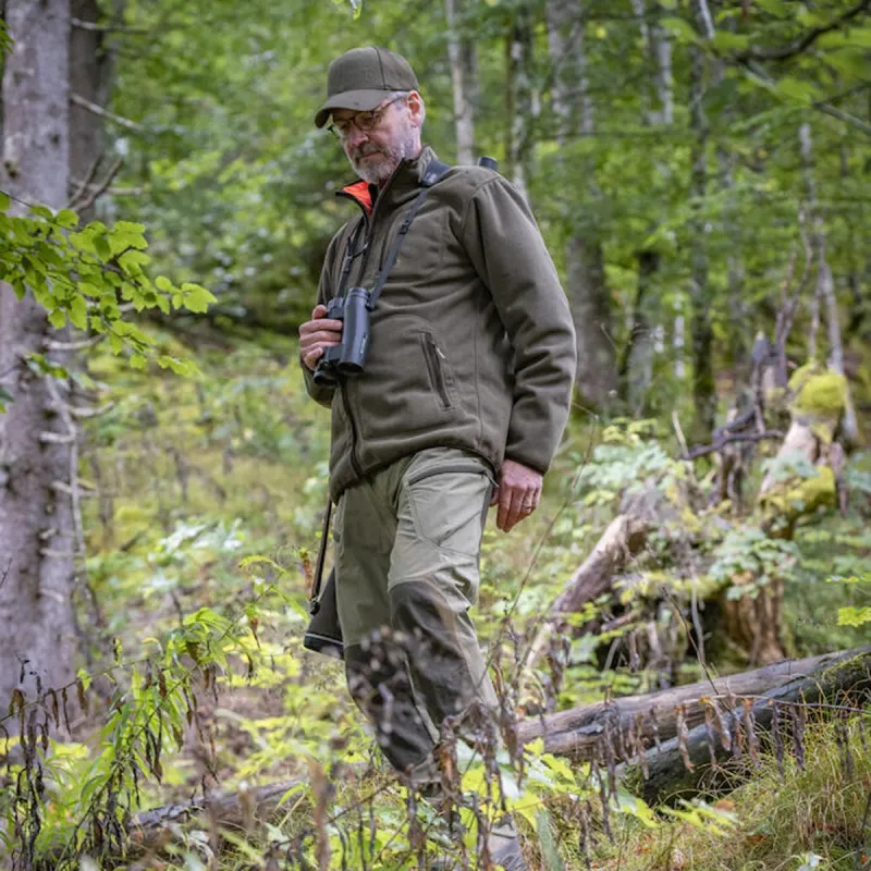Veste polaire réversible Deerhunter Gamekeeper orange verte