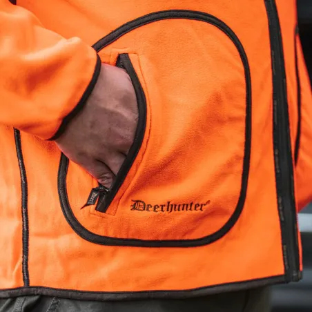 Veste polaire réversible Deerhunter Gamekeeper orange verte