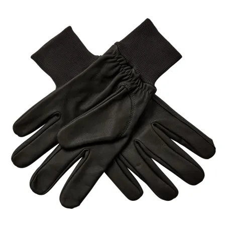 Gants en cuir marron en cuir de chèvre - Unisexe
