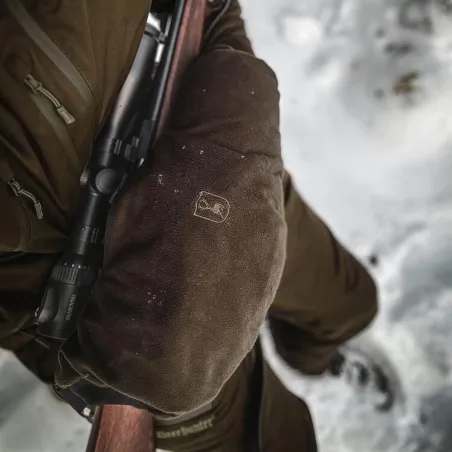 Gants en cuir marron en cuir de chèvre - Unisexe