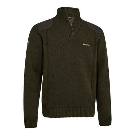 Pull Deerhunter Finley Stormliner vert en laine mélangée