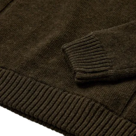 Pull Deerhunter Finley Stormliner vert en laine mélangée