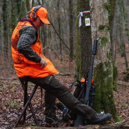 Gilet de Chasse Eagle Realtree Edge® Orange de Sécurité - Certifié CE & EPI CAT II