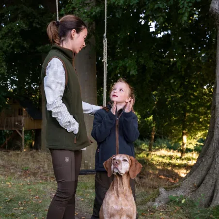 Gilet sans manche polaire femme Cumbria vert - Doux et élégant