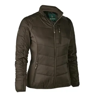 Veste chauffante femme marron taille 36/38 avec système chauffant intégré