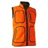 Gilet polaire réversible Gamekeeper orange/vert - Certifié EPI CAT II