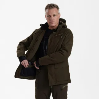 Veste chauffante Deerhunter Heat Game marron imperméable
