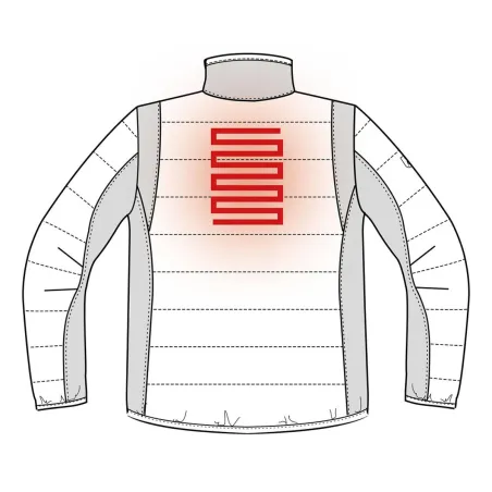 Veste chauffante Deerhunter marron en polyamide ripstop