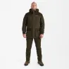 Veste Deerhunter Eagle verte imperméable à capuche amovible