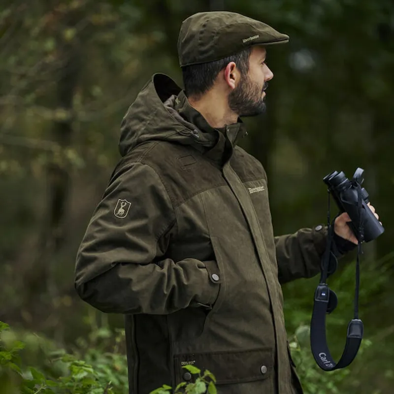 Veste Deerhunter Eagle verte imperméable à capuche amovible