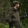 Veste Deerhunter Eagle verte imperméable à capuche amovible
