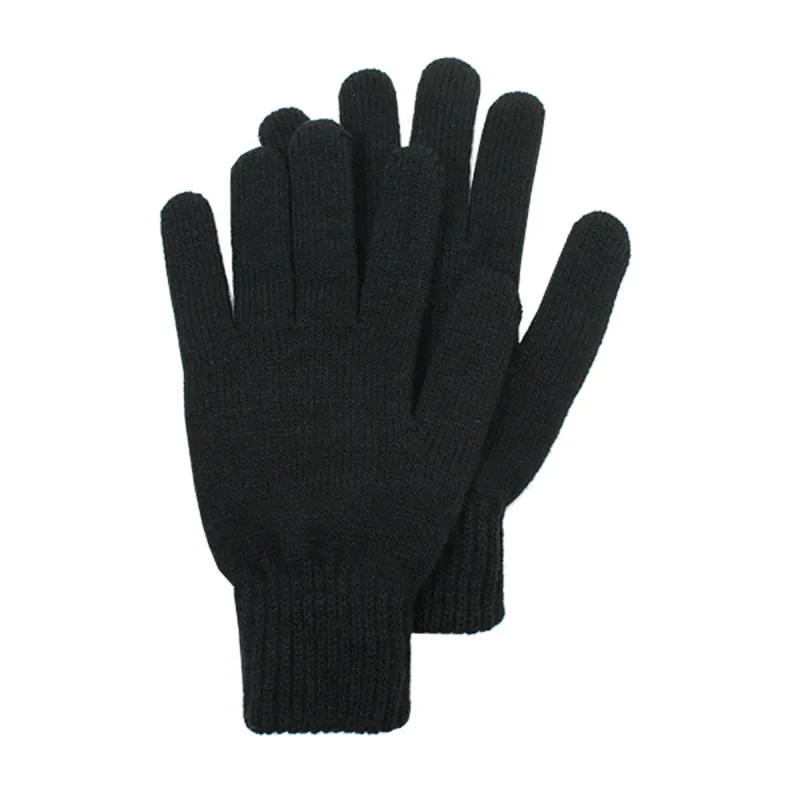 Gants Tactiles Noirs Extensibles - 24 cm - Doigts Tactiles