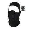 Cagoule noire extensible quatre en un avec empiècement polaire