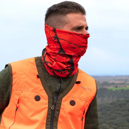 Gilet de Chasse Onuris Orange/Vert T2XL - Haute Visibilité EPI