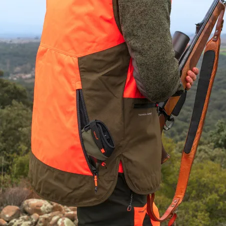 Gilet de Chasse Onuris Orange/Vert T2XL - Haute Visibilité EPI