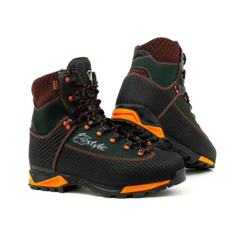 Chaussures de Chasse Carb Marron/Orange - Taille 40 - Étanches et Respirantes