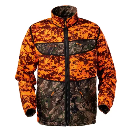 Veste de Chasse Réversible Axes Digi Camo Orange - Taille 2XL