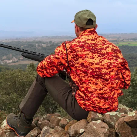 Veste de Chasse Réversible Axes Digi Camo Orange - Taille 2XL