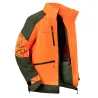 Veste de Chasse Technique Isis Orange/Verte T2XL - Norme EPI Grand Gibier