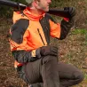 Veste de Chasse Technique Isis Orange/Verte T2XL - Norme EPI Grand Gibier