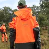Veste de Chasse Technique Isis Orange/Verte T2XL - Norme EPI Grand Gibier