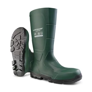 Bottes de travail Jobguard Dunlop vert - Sécurité et confort normés EN ISO 20347