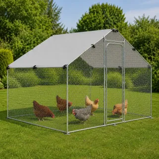 Enclos à volailles 6 m² avec toit étanche et cadre renforcé