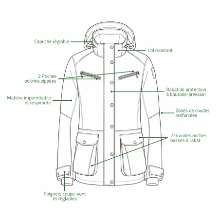 Veste chasse femme Anar Hirvas 100% polyester