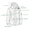 Veste Ridge isolante polyester camo orange