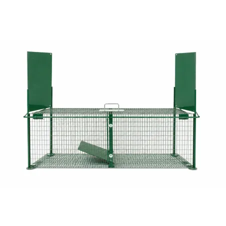 Cage piège acier galvanisé thermolaqué 150x50x60cm 