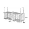 Cage piège acier galvanisé thermolaqué 150x50x60cm 