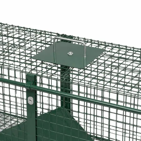 Cage piège acier galvanisé thermolaqué 100x30x35cm 